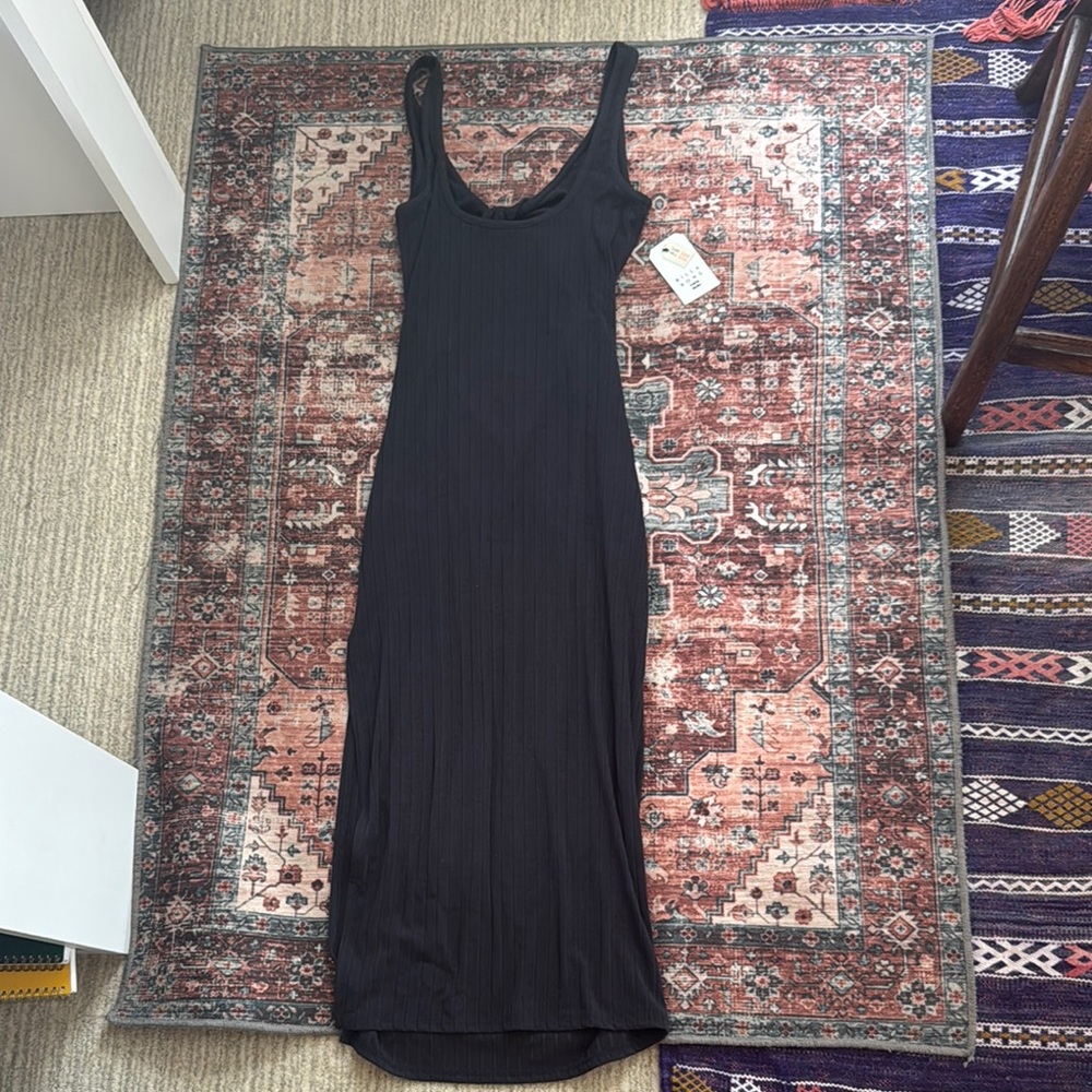 Billabong Black Bodycon Midi Dress Night Out